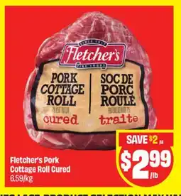 FreshCo Fletcher's Pork Cottage Roll Cured offer