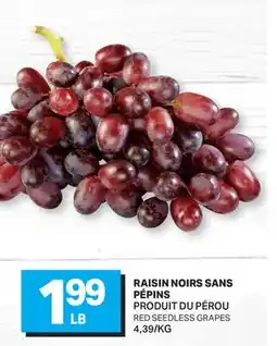 L'Intermarché RAISIN NOIRS SANS PÉPINS | RED SEEDLESS GRAPES offer