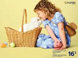 Walmart George Toddler's dress with purse offer