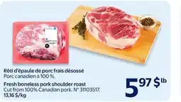 Walmart Fresh boneless pork shoulder roast offer