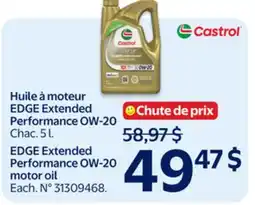 Walmart EDGE Extended Performance 0W-20 motor oil offer