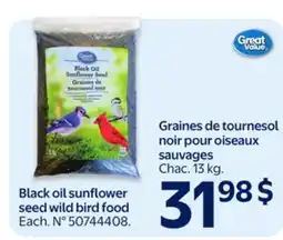 Walmart Black oil sunflower seed wild bird food offer