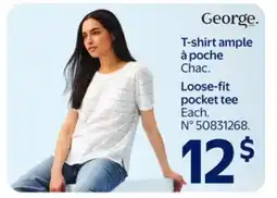 Walmart George Loose-fit pocket tee offer