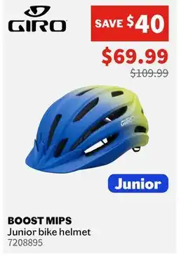 Sports Experts GIRO Junior BOOST MIPS Junior bike helmet offer