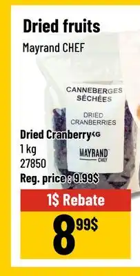 Mayrand Dried Fruits offer