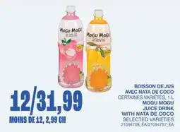 Wholesale Club BOISSON DE JUS AVEC NATA DE COCO,1 L / JUICE DRINK WITH NATA DE COCO offer