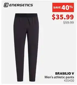 Sports Experts ENERGETICS BRASILIO V Men's athletic pants offer