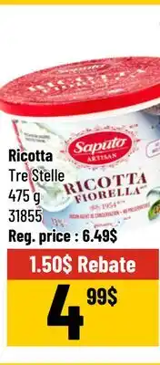Mayrand Saputo Ricotta or Mascarpone offer