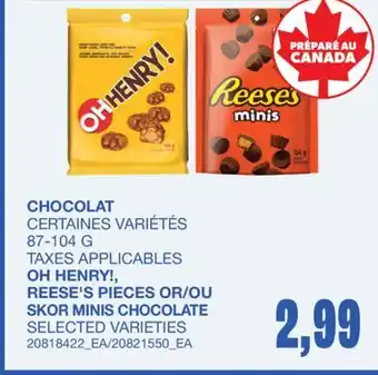 Wholesale Club CHOCOLAT offer