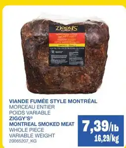 Wholesale Club VIANDE FUMÉE STYLE MONTRÉAL offer