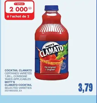 Wholesale Club COCKTAIL CLAMATO, 1,89 L offer