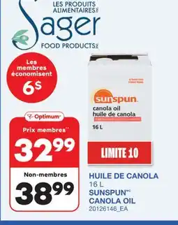 Wholesale Club HUILE DE CANOLA offer
