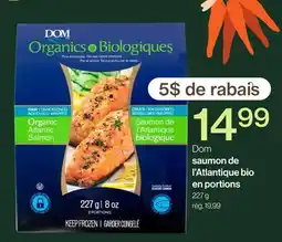 Avril Saumon de l'Atlantique bio en portions offer