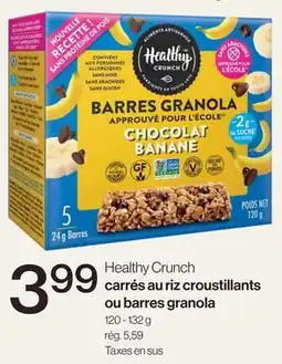 Avril carrés au riz croustillants ou barres granola offer