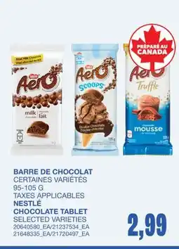 Wholesale Club BARRE DE CHOCOLAT, 95-105G offer