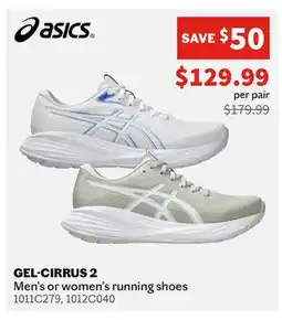 Sports Experts ASICS GEL-CIRRUS 2 Men's or women's running shoes offer