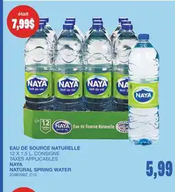 Wholesale Club EAU DE SOURCE NATURELLE offer