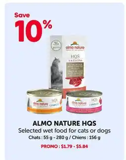 Mondou ALMO NATURE HQS Selected wet food for cats or dogs offer