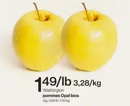 Avril pommes Opal bios offer