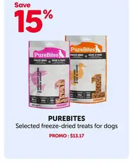 Mondou PUREBITES Selected freeze-dried treats for dogs offer