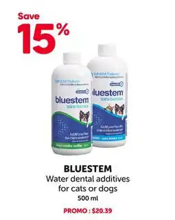 Mondou BLUESTEM Water dental additives for cats or dogs offer