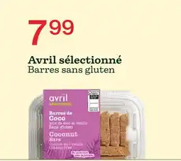 Avril Barres sans gluten offer