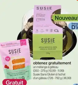 Avril Susie Sans Gluten àl'achat d'ungâteau offer