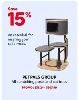 Mondou PETPALS GROUP All scratching posts and cat trees offer