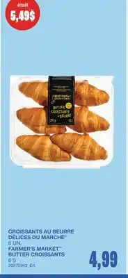 Wholesale Club CROISSANTS AU BEURRE DÉLICES DU MARCHÉ, 6 UN offer