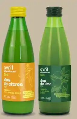 Avril jus de citron ou de lime bios offer