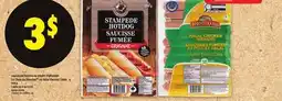 Maxi SAUCISSES FUMÉES AU POULET STAMPEDE LE CHOIX DU BOUCHERMC OU HALAL HARVEST CREEK offer