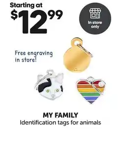 Mondou MY FAMILY Identification tags for animals offer