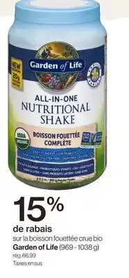 Avril boisson fouettée crue bio offer