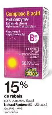 Avril sur le complexe B actif offer