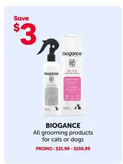 Mondou BIOGANCE All grooming products for cats or dogs offer