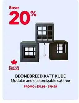 Mondou BEONEBREED KATT KUBE Modular and customizable cat tree offer