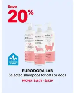 Mondou PURODORA LAB Selected shampoos for cats or dogs offer