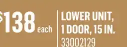 Canac lower unit, 1 door, 15in offer