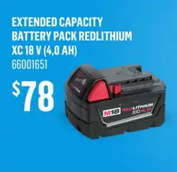 Canac Extended Capacity Battery Pack REDLITHIUM XC 18 V (4,0 Ah) offer