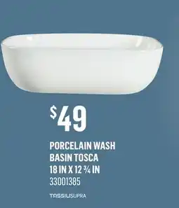 Canac Porcelain Wash Basin Tosca offer