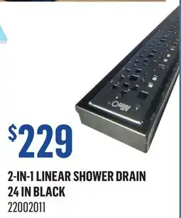 Canac 2-in-1 Linear Shower Drain 24in offer