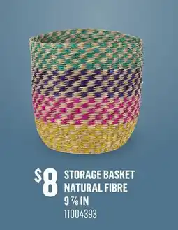 Canac Storage Basket Natural Fibre 9 7/8 in offer