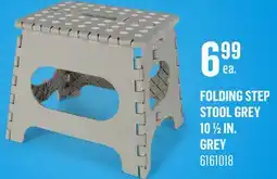 Canac Folding Step Stool Grey 101/2in offer