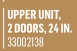 Canac upper unit, 2 doors, 24in offer