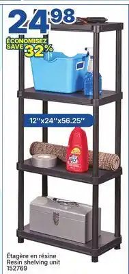 Rossy Resin shelving unit offer