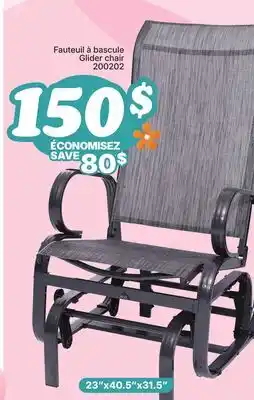 Rossy Glider chair offer