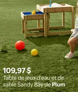 Walmart Table de jeux d'eau et de sable Sandy Bay de Plum offer