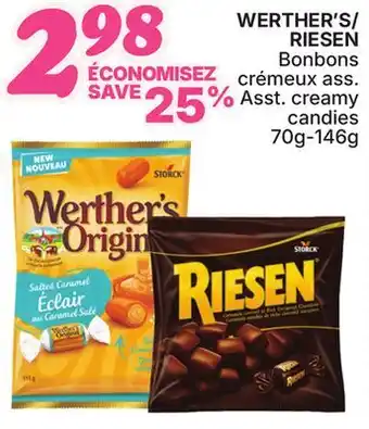 Rossy WERTHER'S/RIESEn Asst. creamy candies offer