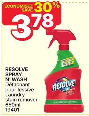 Rossy RESOLVE SPRAY N' WASH Laundry stain remover offer