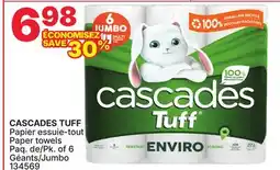 Rossy CASCADES TUFF Paper towels offer